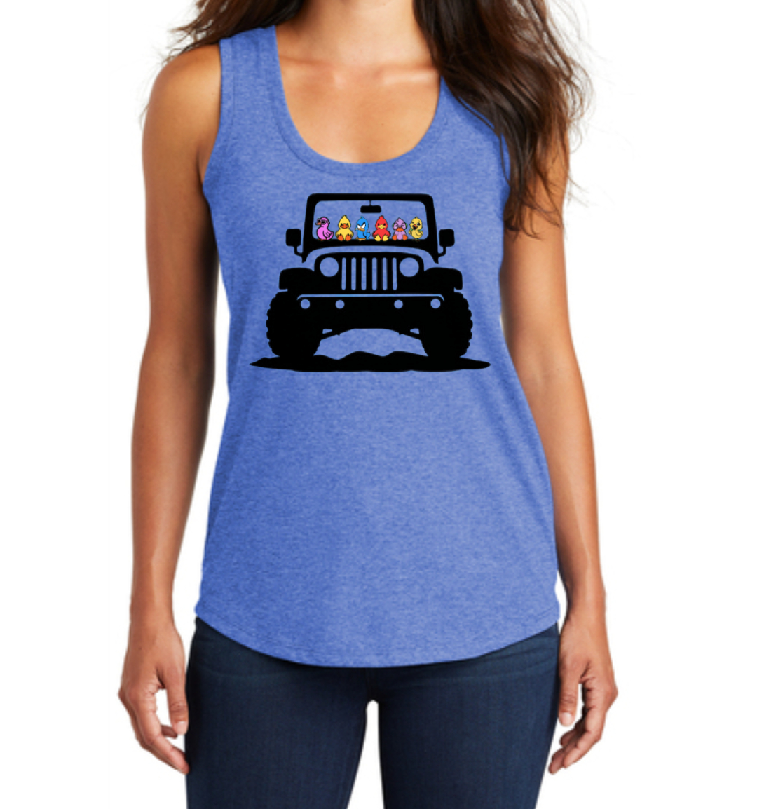 Fun Women’s Tank – Rubber Duck Road Trip Tee