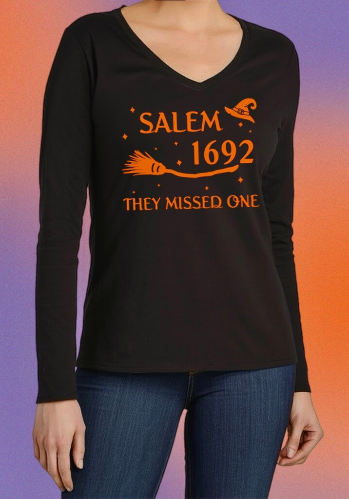 Salem 1692 Witch Tee – Funny Women’s Halloween Shirt