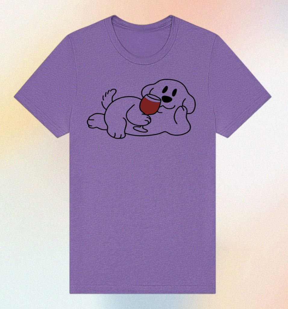 Dog Mom Tee – Wine Lover’s Shirt