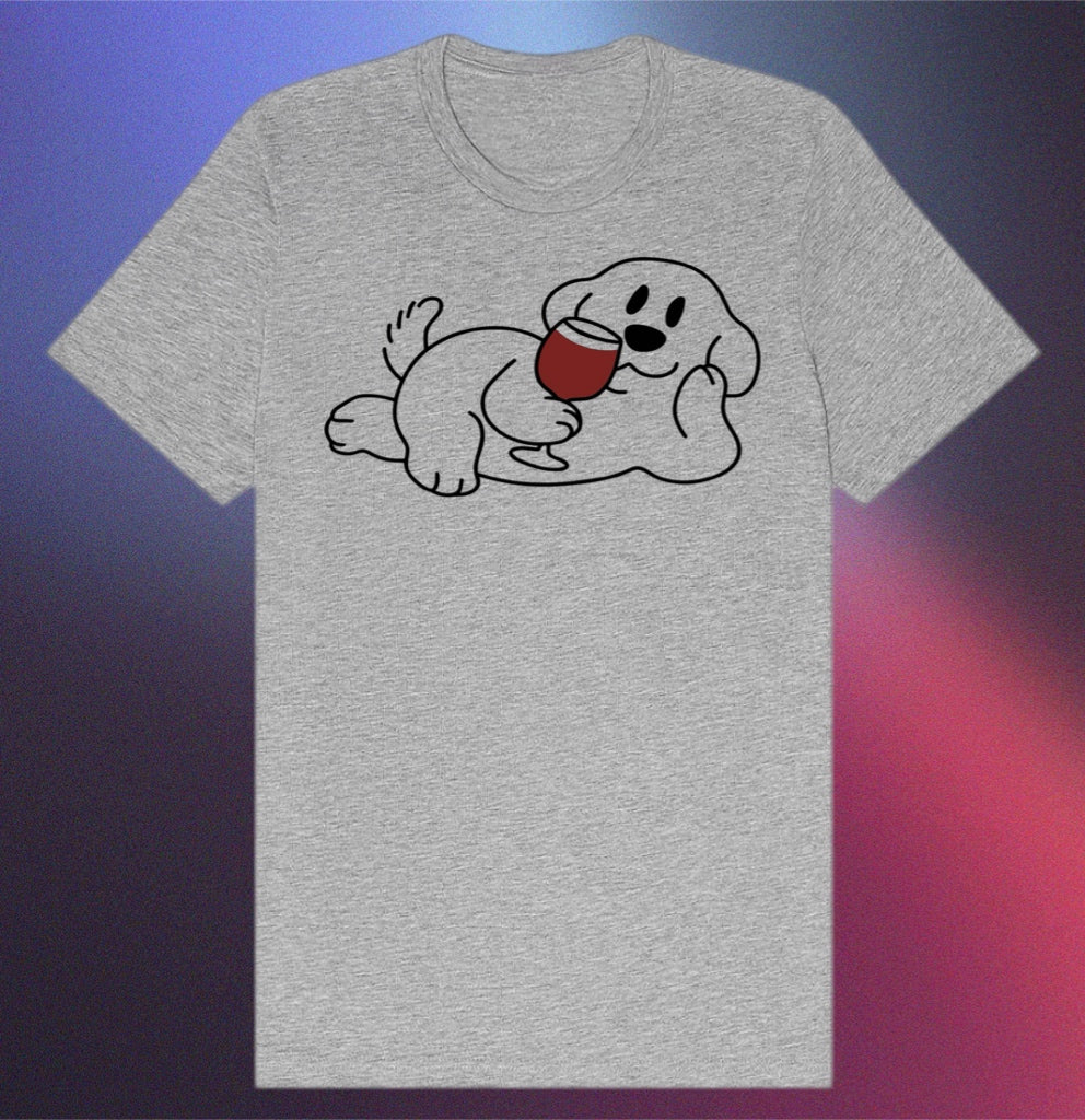 Dog Mom Tee – Wine Lover’s Shirt