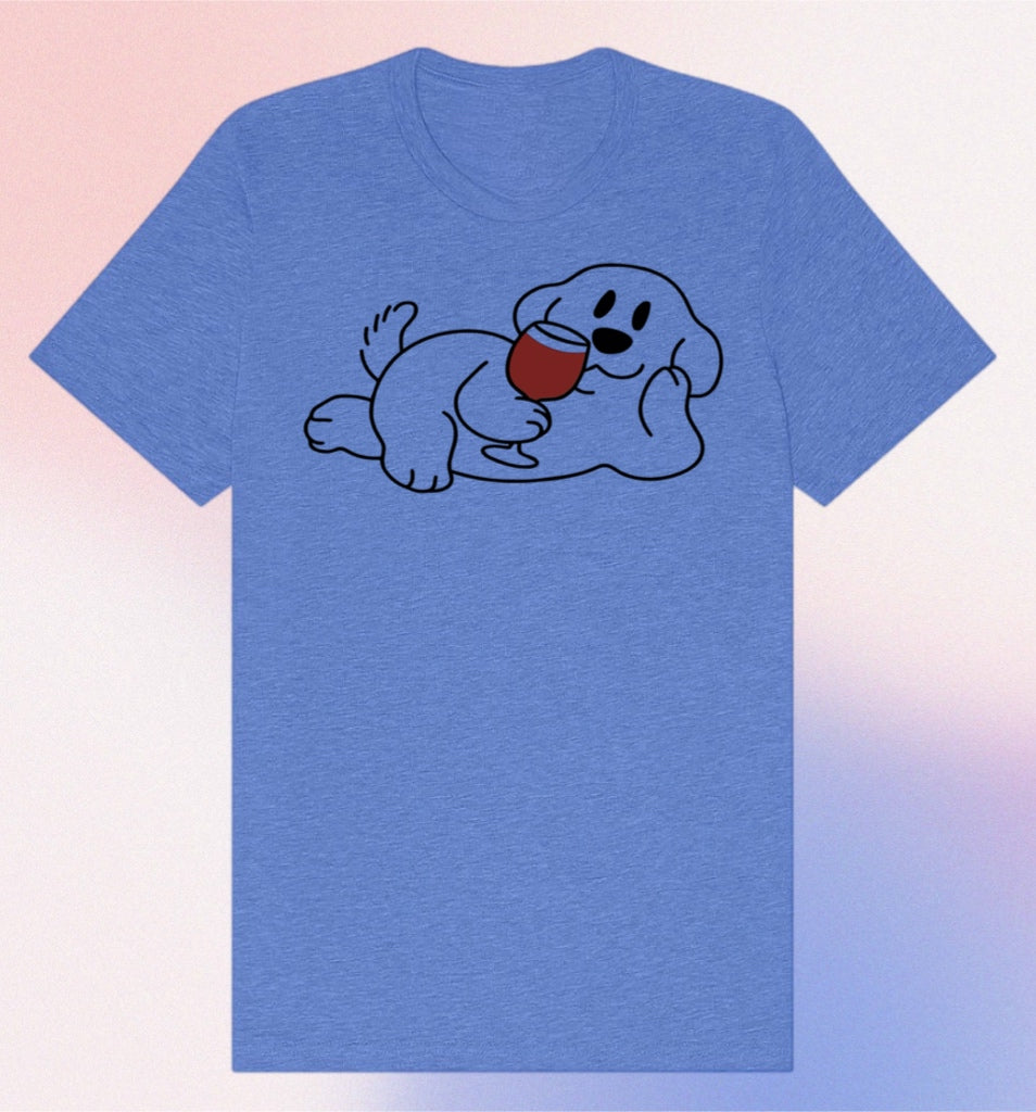 Dog Mom Tee – Wine Lover’s Shirt