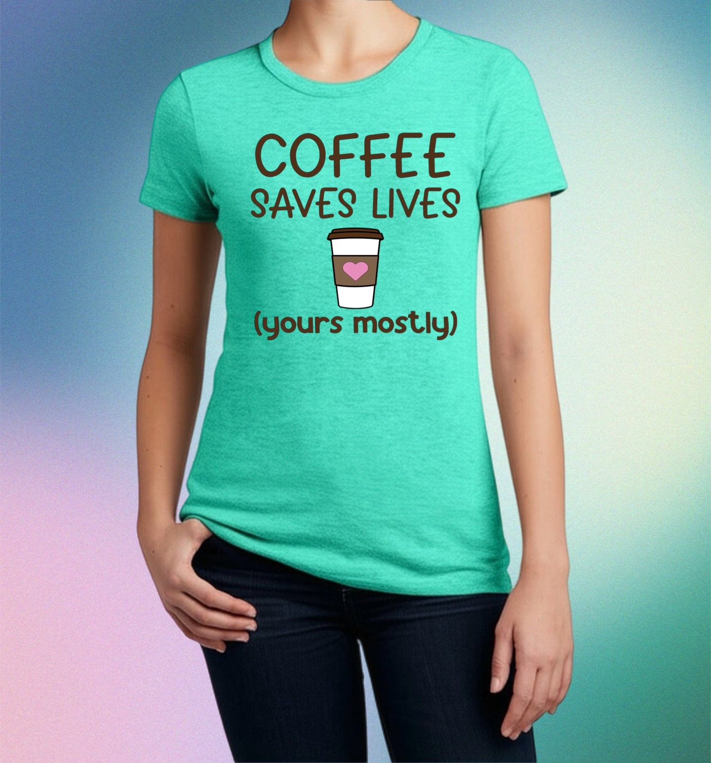 Coffee Saves Lives Tee – Funny Women's Caffeine Shirt