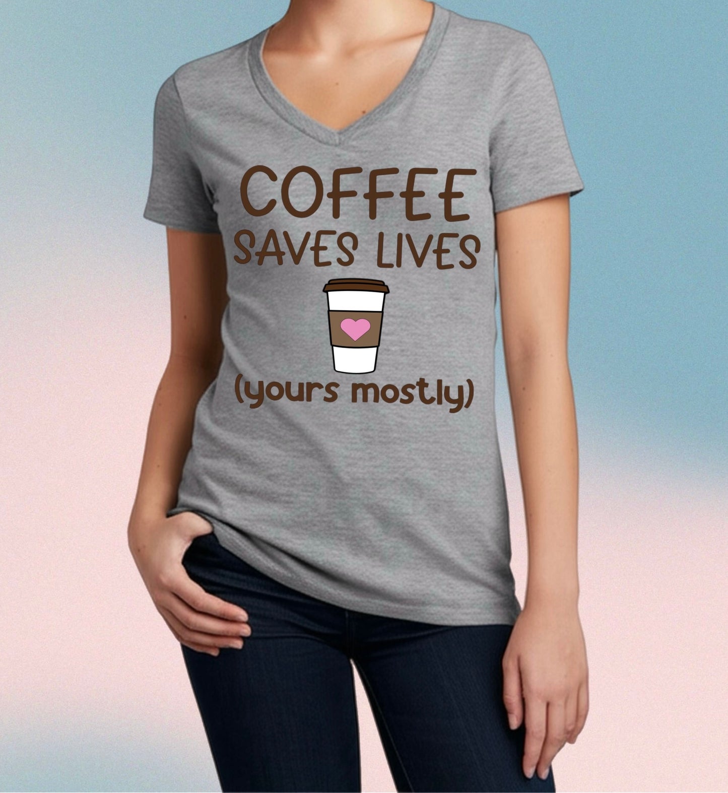 Coffee Saves Lives Tee – Funny Women's Caffeine Shirt