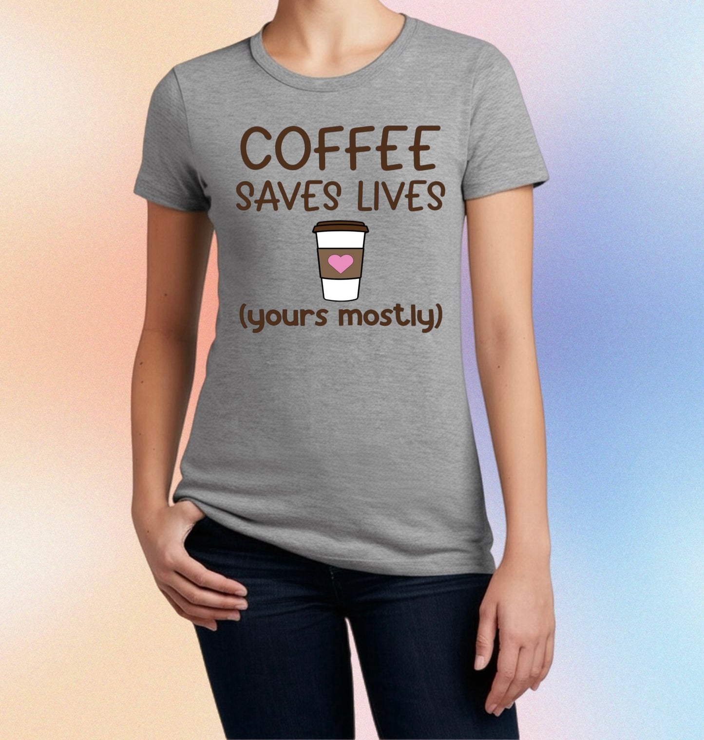 Coffee Saves Lives Tee – Funny Women's Caffeine Shirt