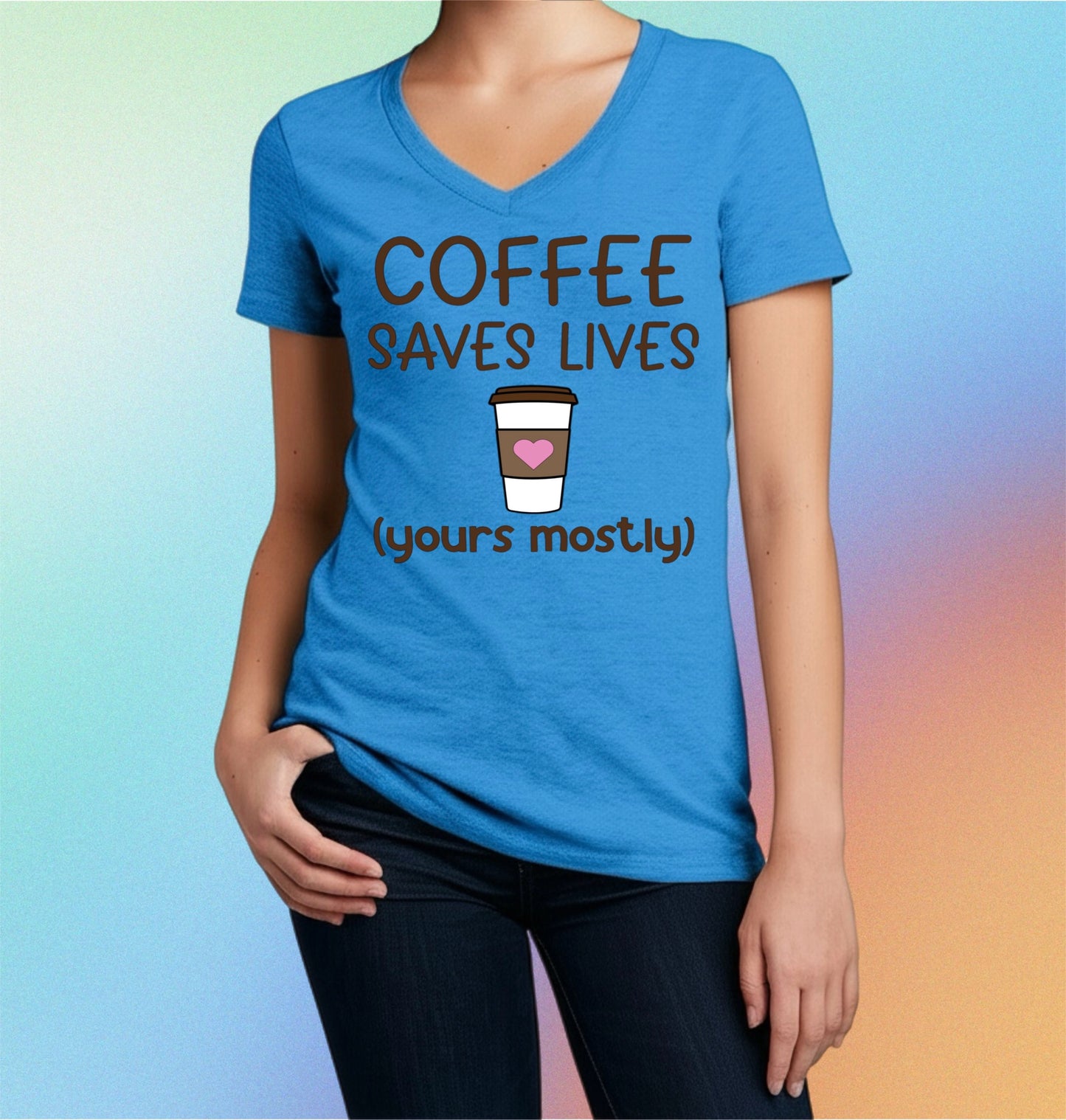 Coffee Saves Lives Tee – Funny Women's Caffeine Shirt