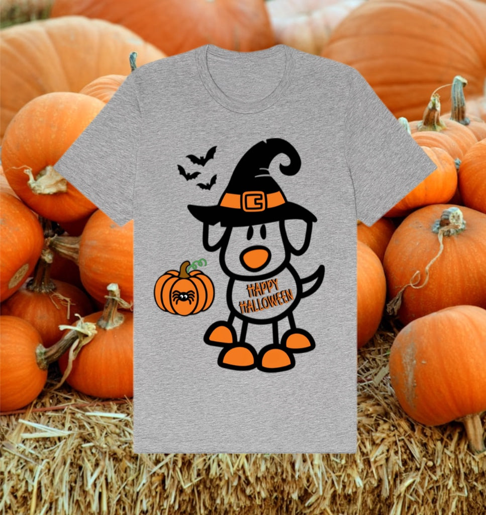 Halloween Dog Tee – Cute Women’s Graphic Shirt