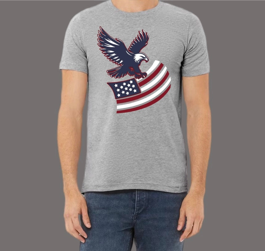 Men's Patriotic Graphic Tee – American Eagle Design