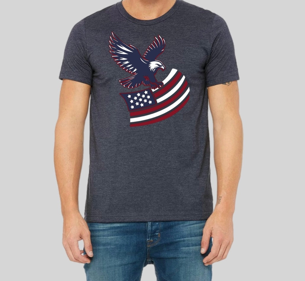 Men's Patriotic Graphic Tee – American Eagle Design