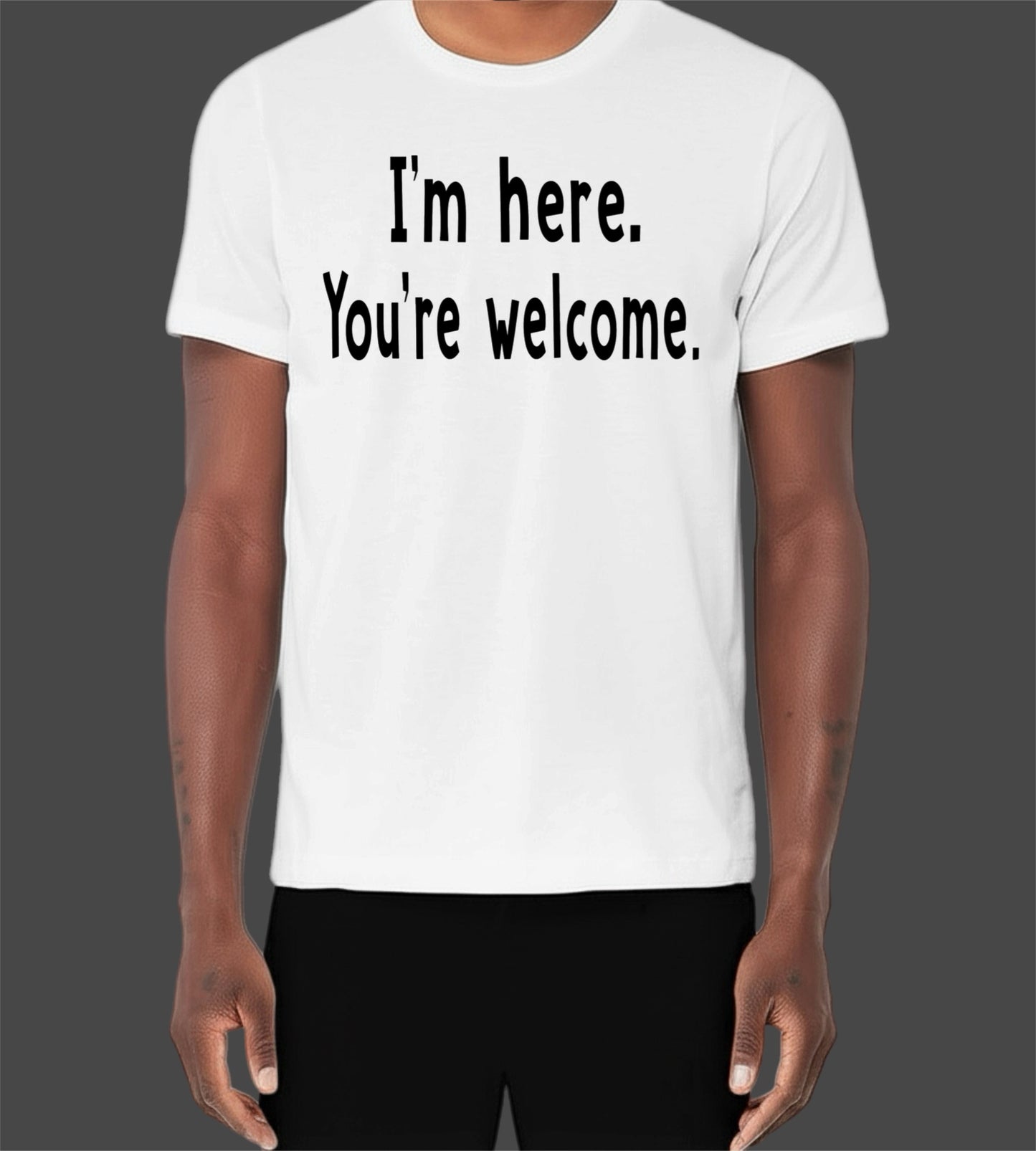 Men’s Sarcastic Tee – Arrival Worth Applause