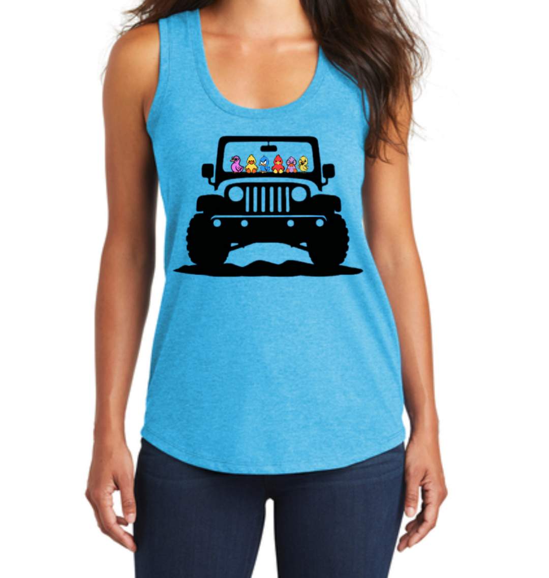 Fun Women’s Tank – Rubber Duck Road Trip Tee
