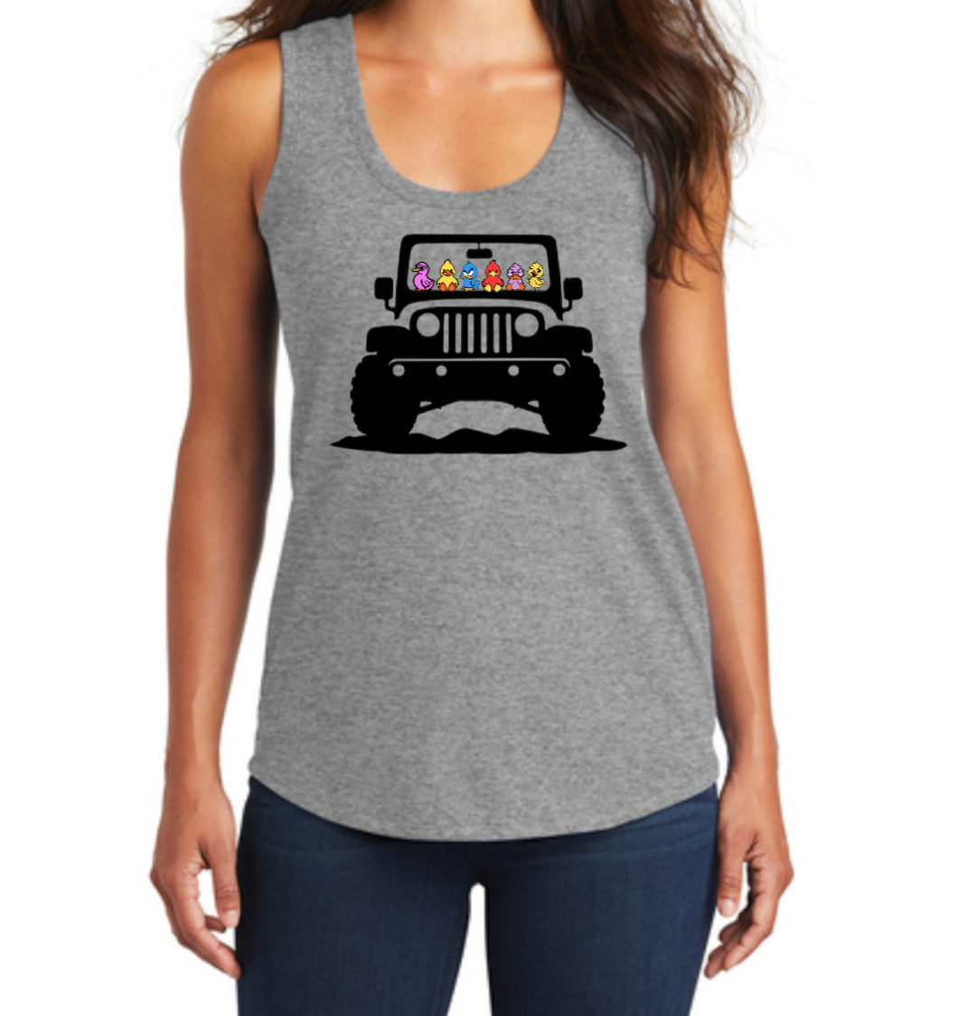 Fun Women’s Tank – Rubber Duck Road Trip Tee