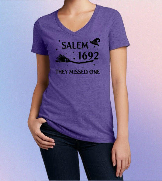 Salem 1692 Witch Tee – Funny Women’s Halloween Shirt