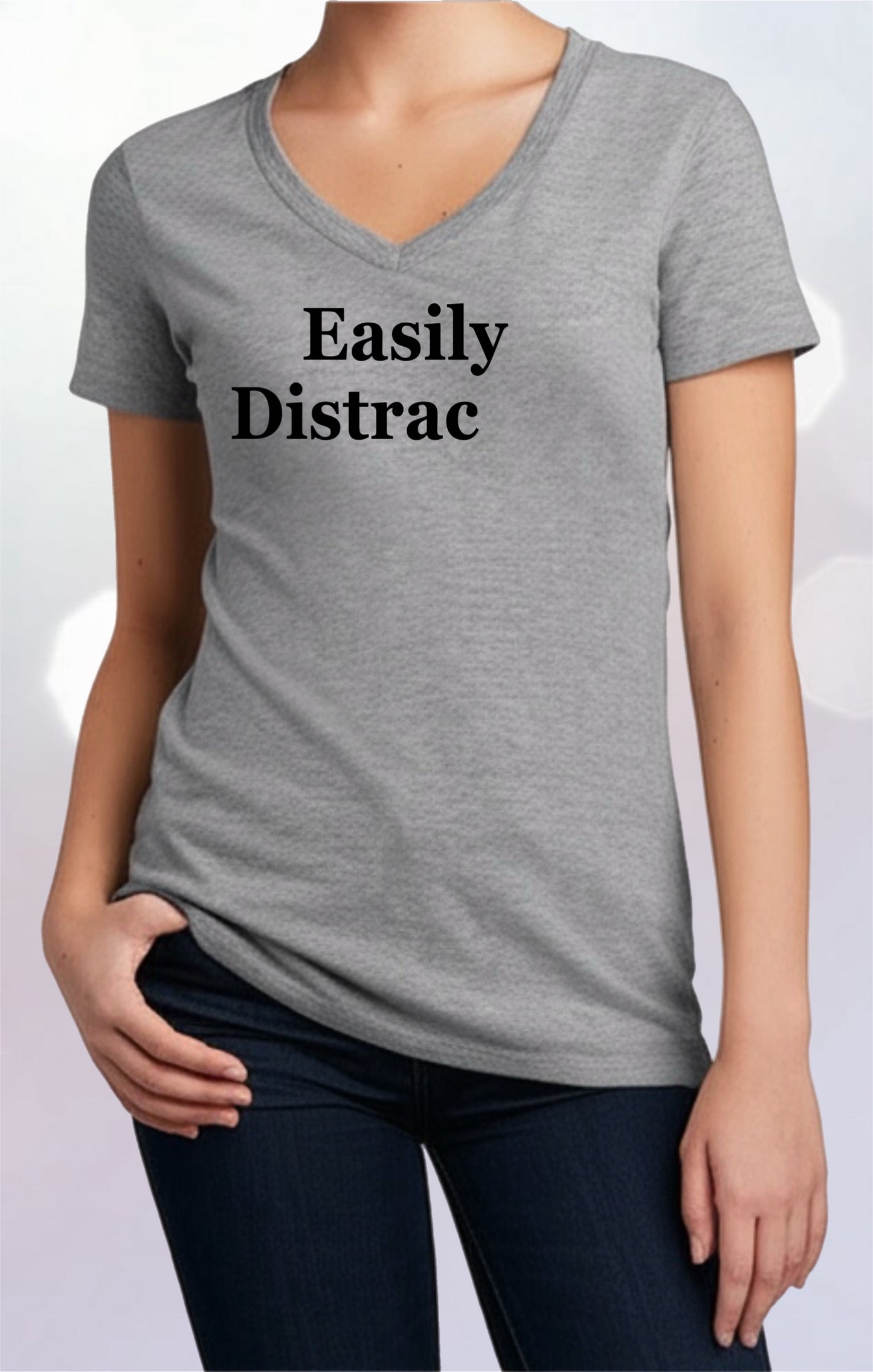 Witty Graphic Shirt – Easily Distrac (ted) Design