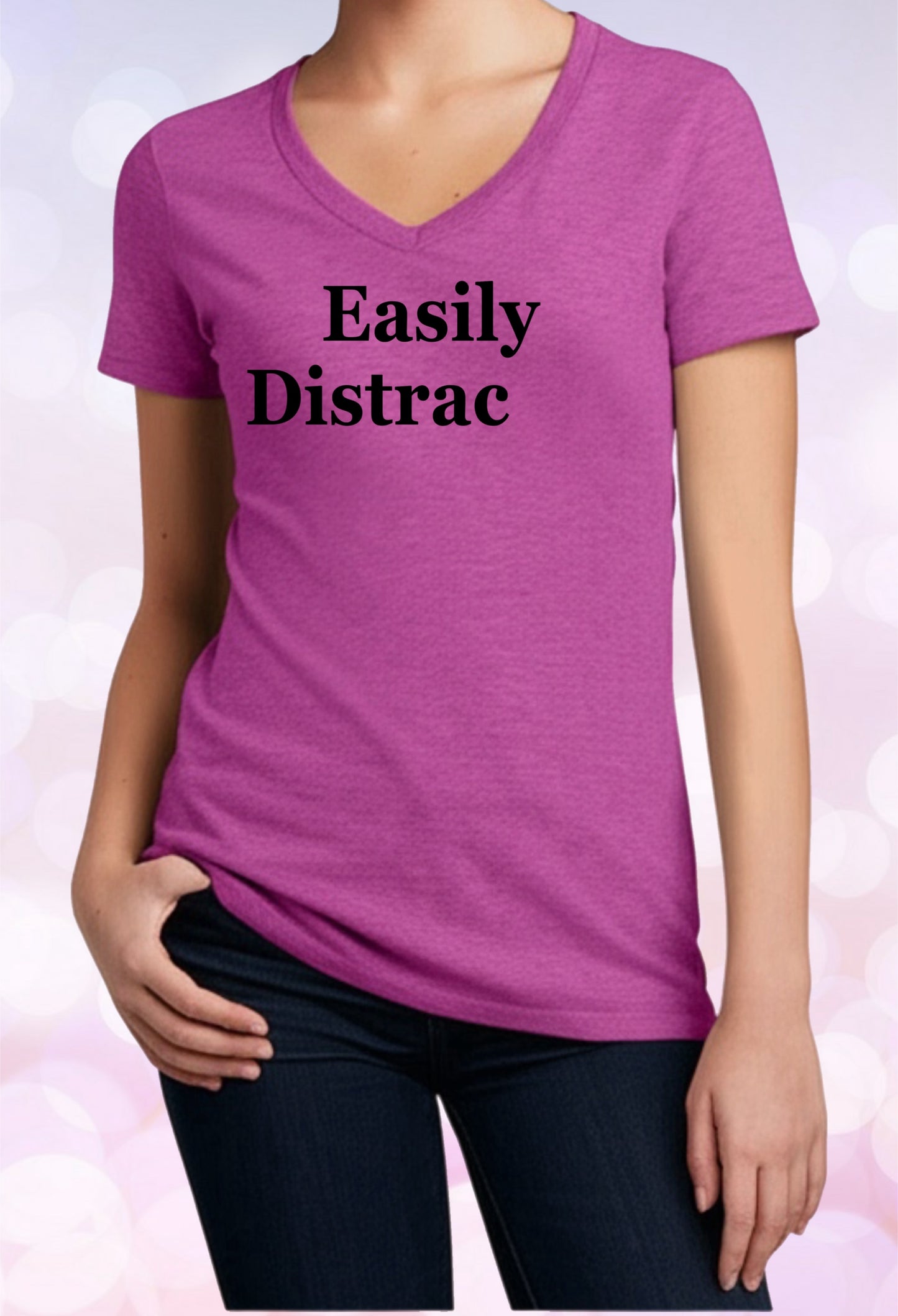 Witty Graphic Shirt – Easily Distrac (ted) Design
