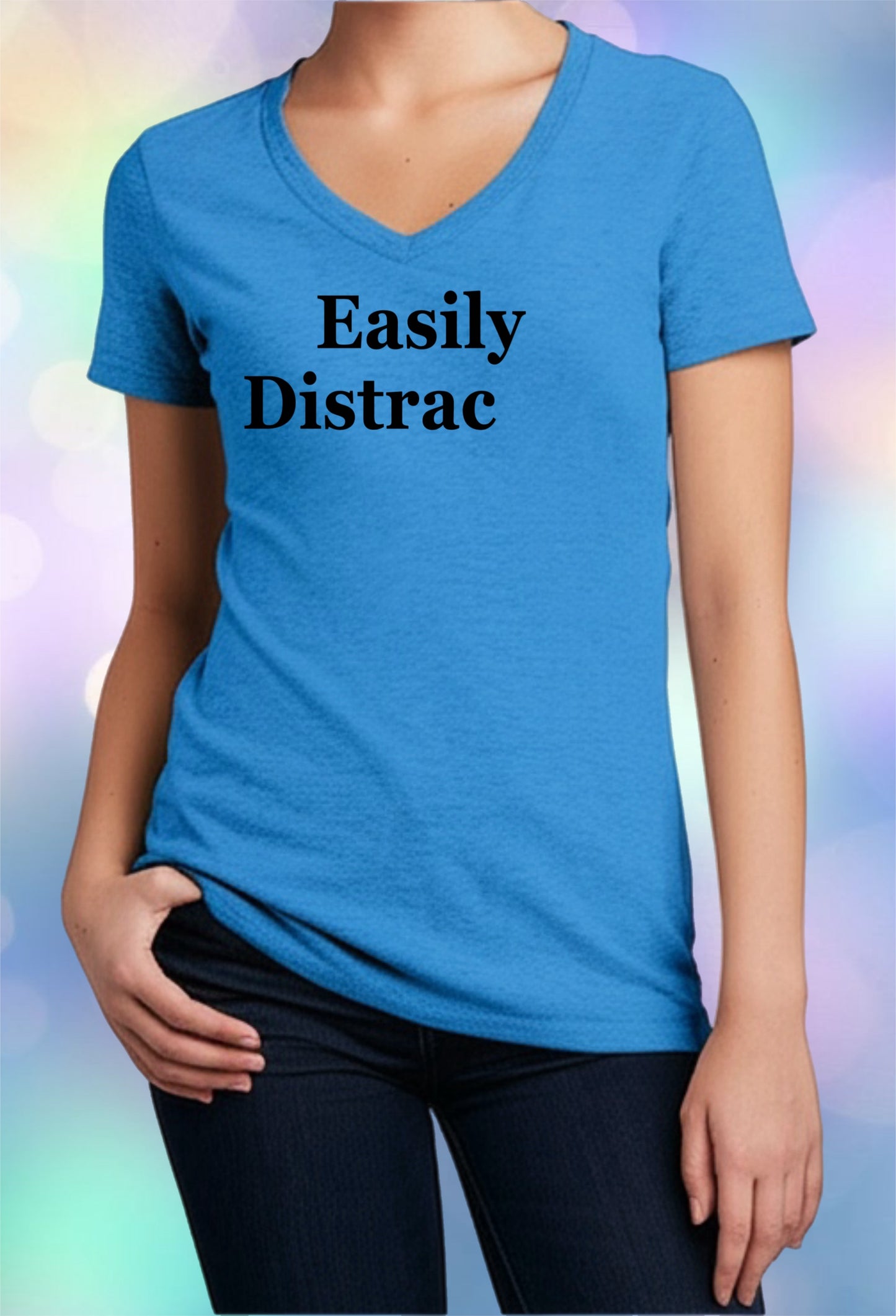 Witty Graphic Shirt – Easily Distrac (ted) Design