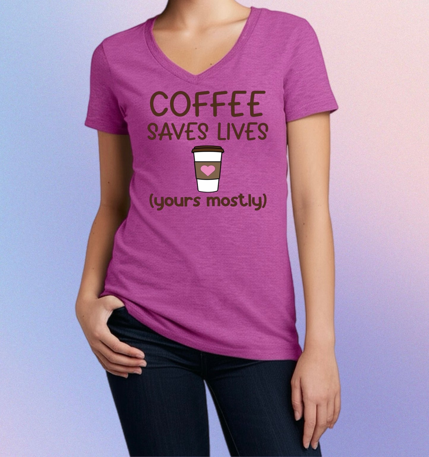 Coffee Saves Lives Tee – Funny Women's Caffeine Shirt