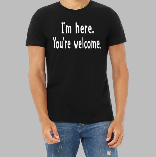 Men’s Sarcastic Tee – Arrival Worth Applause