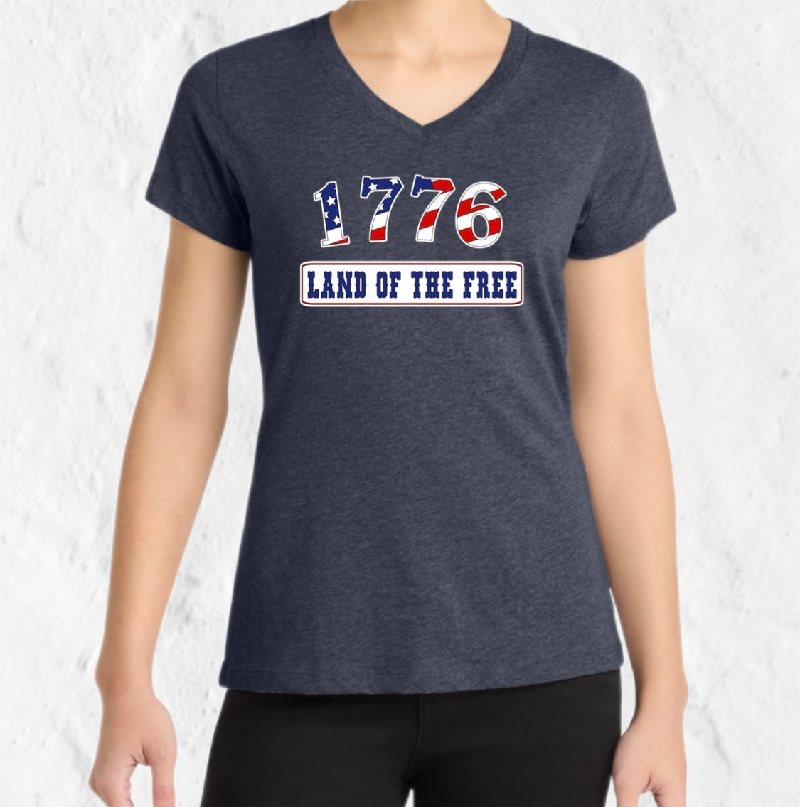 1776 Land of the Free Patriotic Tee